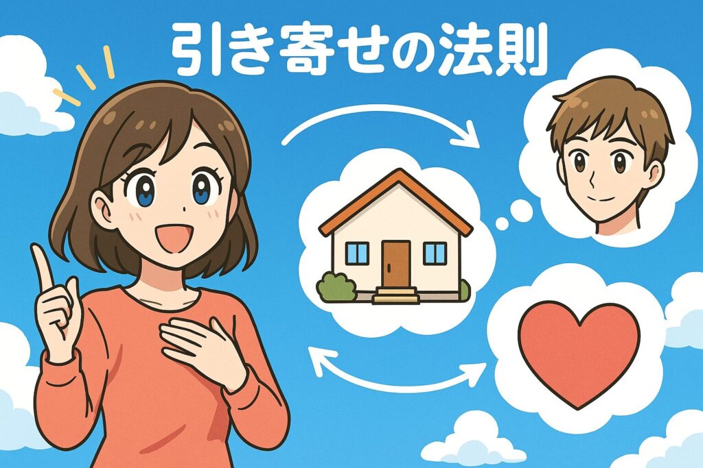 引き寄せの法則のイメージイラスト