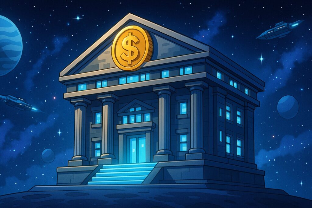宇宙銀行のイメージイラスト